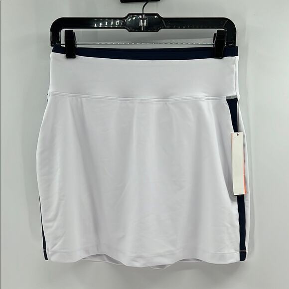 AQUA Athletics Stripe Skort - White/Navy - Small - New with tags - Picture 1 of 7